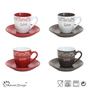 Sweet Lover Geschenk 3oz Cups und Untertassen